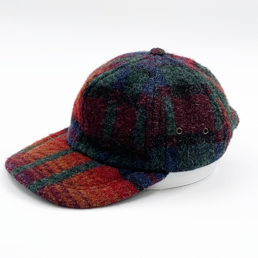 *SOLD* Woolrich Vtg Wool Hunting Hat Buffalo Plaid - Picture 2 of 11